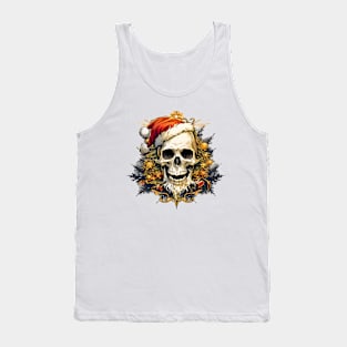 Christmas Celebration with a Skull Twist Tank Top